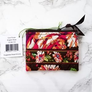 Vera Bradley Coun Purse English Rose